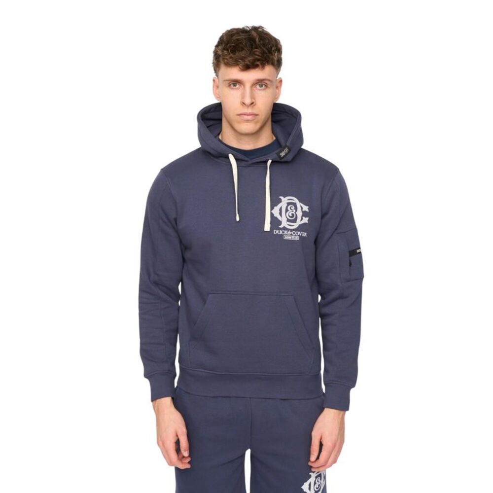 Duck and Cover Mens Randolph Hoodie / Navy